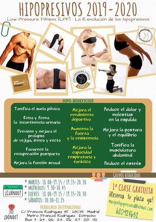 Low pressure fitness madrid